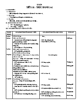 Giáo án Toán 4 tuần 31