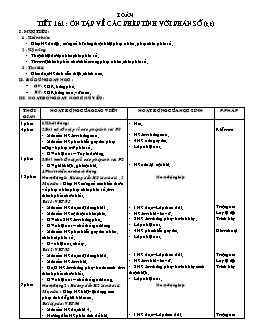 Giáo án Toán 4 tuần 33