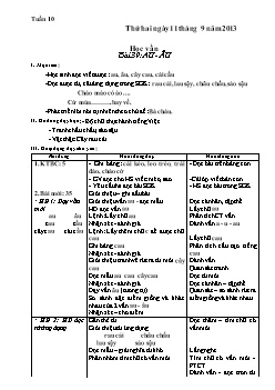 Giáo án Tổng hợp các môn học khối lớp 1 - Tuần 10