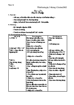 Giáo án Tổng hợp các môn học khối lớp 1 - Tuần 13