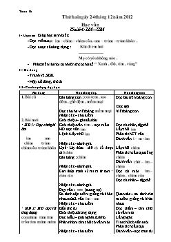 Giáo án Tổng hợp các môn học khối lớp 1 - Tuần 16