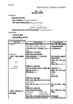 Giáo án Tổng hợp các môn học khối lớp 1 - Tuần 20