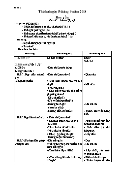 Giáo án Tổng hợp các môn học khối lớp 1 - Tuần 2