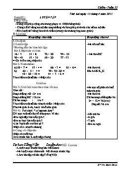 Giáo án tổng hợp lớp 1 - Trường TH Phạm Hồng Thái - Tuần 32 (buổi chiều)