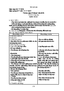 Giáo án tổng hợp Lớp 2 Tuần 28