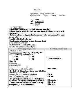 Giáo án tổng hợp lớp 2 - Tuần 9 năm 2018