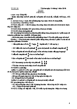 Giáo án Tuần 20 Khối 4