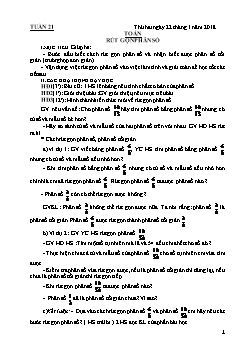 Giáo án Tuần 21 Khối 4