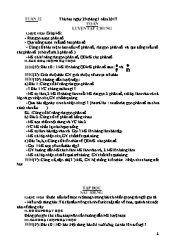 Giáo án Tuần 22 Khối 4