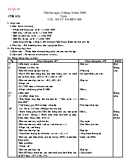 Giáo án Tuần 29 - Lớp 2