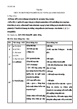 Giáo án Tuần thứ 30 Lớp 4