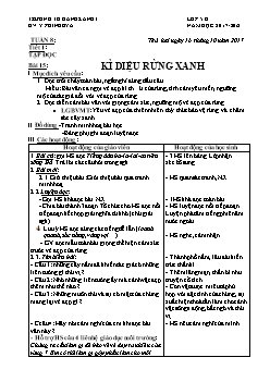 Giáo án các môn khối 5 - Trường TH Dang Kang I - Tuần 8