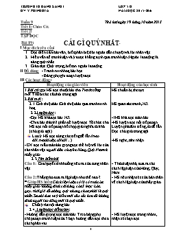 Giáo án các môn khối 5 - Trường TH Dang Kang I - Tuần 9