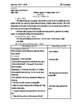 Giáo án các môn khối 5 - Tuần học 1 - Năm học: 2017 – 2018