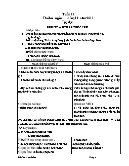 Giáo án các môn khối 5 - Tuần học 11