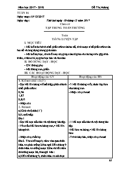 Giáo án các môn khối 5 - Tuần học 16 - Năm học: 2017 - 2018