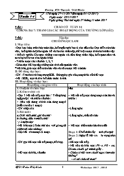 Giáo án Tổng hợp các môn học lớp 5 - Trường TH Nguyễn Viết Xuân - Tuần 14