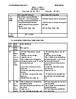 Kế hoạch bài học lớp 5 (buổi chiều) - Luyện từ và câu