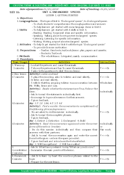 Chương trình & SGK Tiếng Anh - Hệ đổi mới - Giáo án giảng dạy khối 12 - HKII