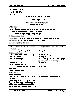 Giáo án Chính tả (Nghe- Viết): Hội đua voi ở Tây Nguyên Phân biệt: tr/ch, ưt/ưc