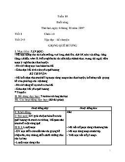 Giáo án dạy Lớp 3 Tuần 10