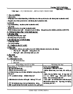 Giáo án Giáo dục công dân 6 cả năm - Trường THCS Phố Diệm