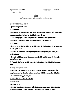 Giáo án Giáo dục công dân 6 học kì I