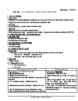 Giáo án Giáo dục công dân 6 trọn bộ cả năm