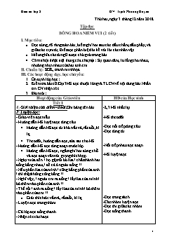 Giáo án Lớp 2 Tuần 15 - GV: Trịnh Phương Huyền