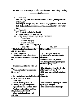 Giáo án lớp 4 - Chủ đề 4: Em sáng tạo cùng những con chữ