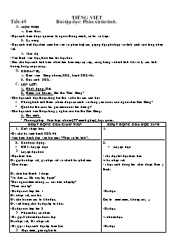 Giáo án lớp 5 môn Tập đọc - Tiết 45: Bài tập đọc: Phân xử tài tình
