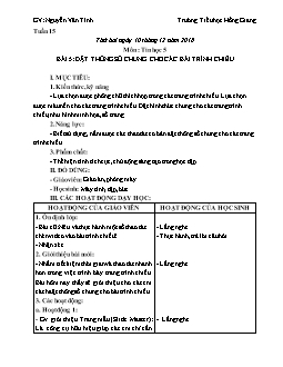 Giáo án lớp 5 môn Thể dục - Bài 5: Đặt thông số chung cho các bài trình chiếu