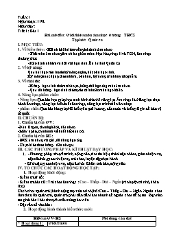 Giáo án môn Âm nhạc lớp 6 - Tuần 1 đến tuần 8