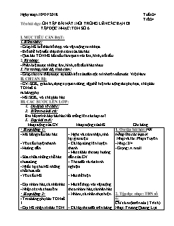 Giáo án môn Âm nhạc lớp 8 - Tiết 24: Ôn tập bài hát: nổi trống lên các bạn ơi tập đọc nhạc: TĐN số 6