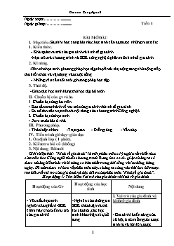 Giáo án môn Công nghệ lớp 6 (cả năm)