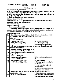 Giáo án môn Công nghệ lớp 6 - Tiết 1 đến tiết 16