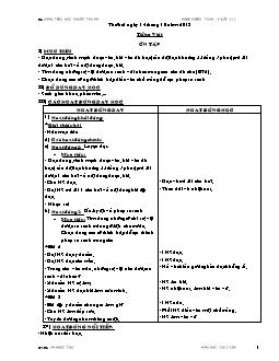 Kế hoạch bài dạy Tuần 9 (chiều) - Lớp 3 - Trường Tiểu Học Phước Thạnh