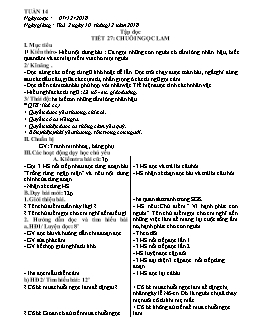 Thiết kế bài dạy tổng hợp các môn học lớp 5 - Tuần 14