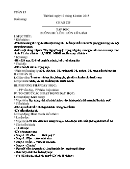 Thiết kế bài dạy tổng hợp các môn học lớp 5 - Tuần học 15