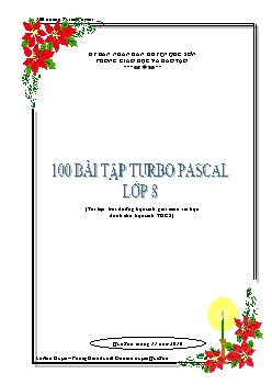 100 bài tập Turbo Pascal lớp 8