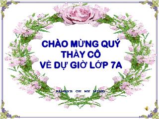 Bài giảng Ngữ văn 7 tiết 86: Thêm trạng ngữ cho câu