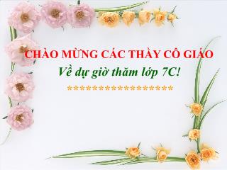 Bài giảng Ngữ văn 7: Từ đồng âm