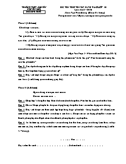 Bộ đề thi thử vào lớp 10 môn Ngữ văn - Đề số 17