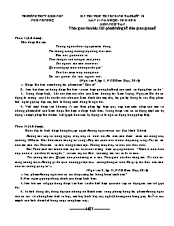 Bộ đề thi thử vào lớp 10 môn Ngữ văn - Đề số 2
