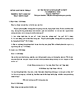 Bộ đề thi thử vào lớp 10 môn Ngữ văn - Đề số 31