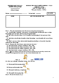 Đề kiểm tra chất lượng học kì I - Năm học 2017 - 2018 môn Tin học lớp 8 - Mã đề 864