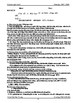 Giáo án Ngữ văn 6 kì 2 - Trường THCS Mỹ Hà