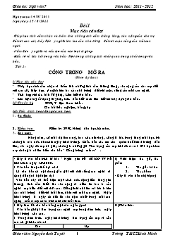 Giáo án Ngữ văn 7 cả năm - Trường THCS Bình Minh