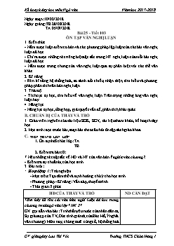 Giáo án Ngữ văn 7 - Tiết 103 đến 106