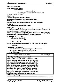 Giáo án Ngữ văn 7 - Tuần 11 - Tiết 36 đến 39